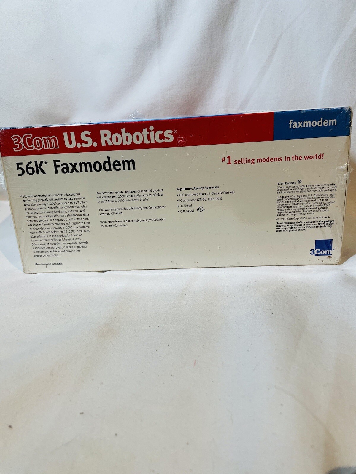 3COM U.S Robotics 5689 56K Faxmodem V.90 56K Standard and X2 Technology