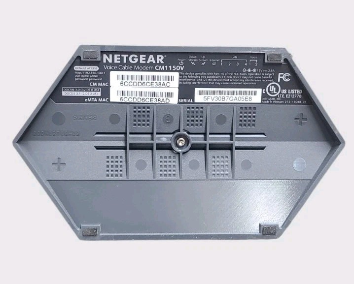 NETGEAR CM1150V Nighthawk Multi-Gig Speed Cable Modem for XFINITY Voice AC