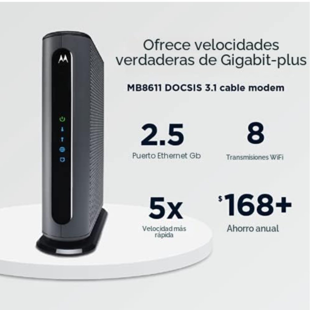 MOTOROLA MB8611/MB8600 DOCSIS 3.1 CABLE MODEM