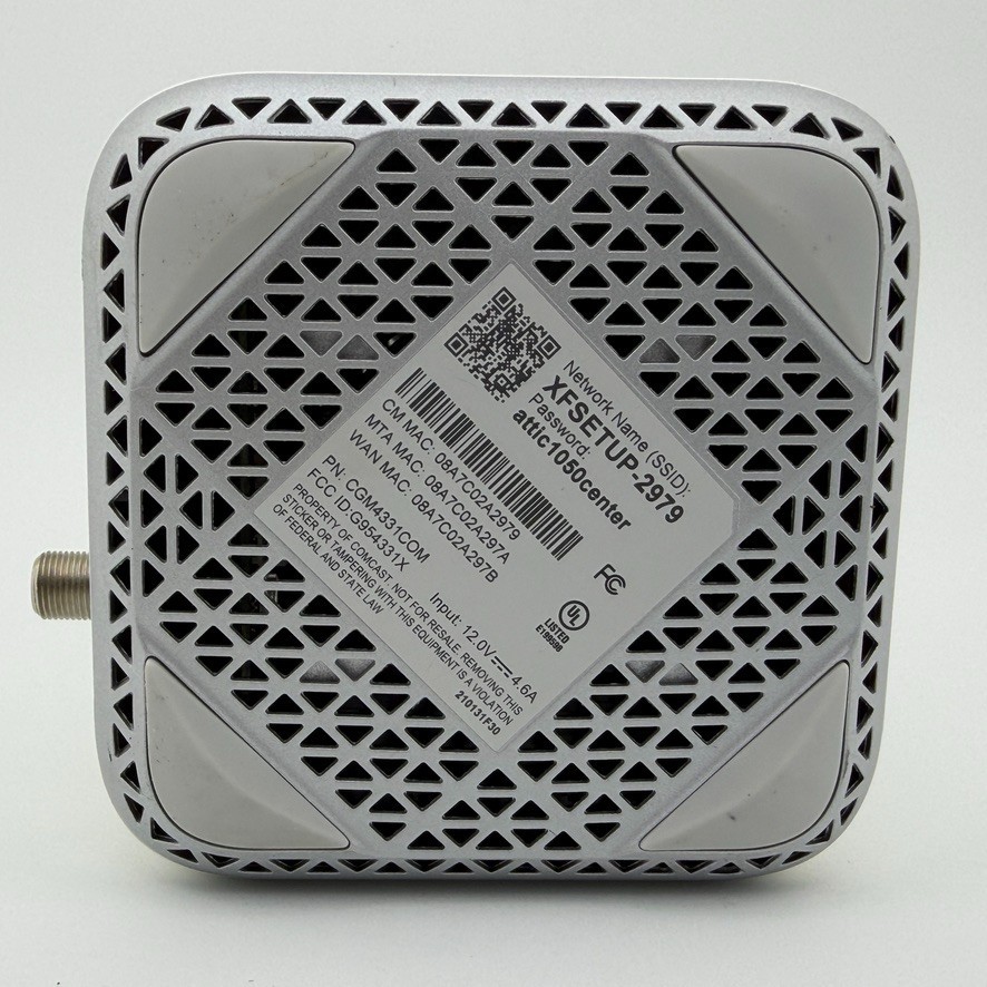 Comcast Xfinity XB7-T Modem WiFi Router OEM Power Adapter Coaxial Cable