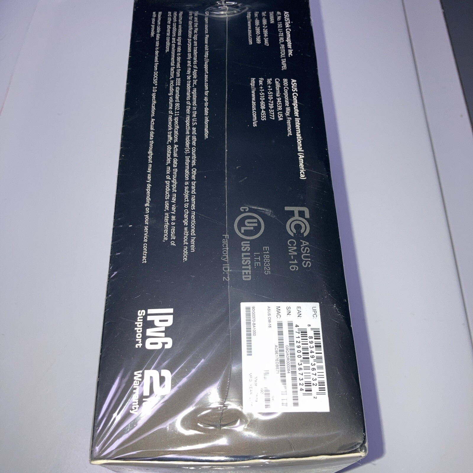 Asus CM-16 DOCSIS 3.0 Cable Modem Gigabit LAN 686Mbps New Spectrum Or Xfinity