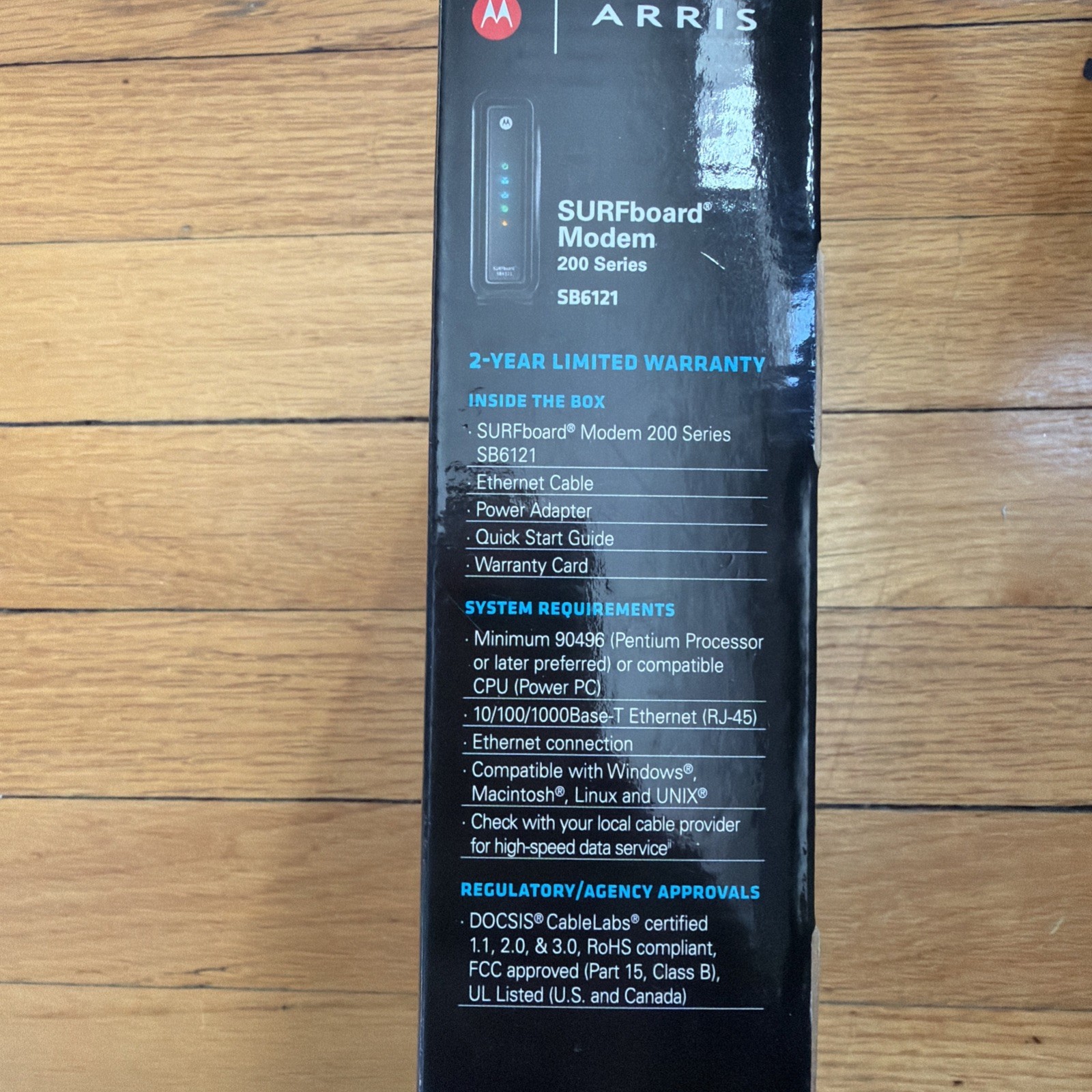 MOTOROLA ARRIS SURFBOARD CABLE MODEM 200 SERIES SB6121 HI SPEED 4×4 DOCSIS 3.0