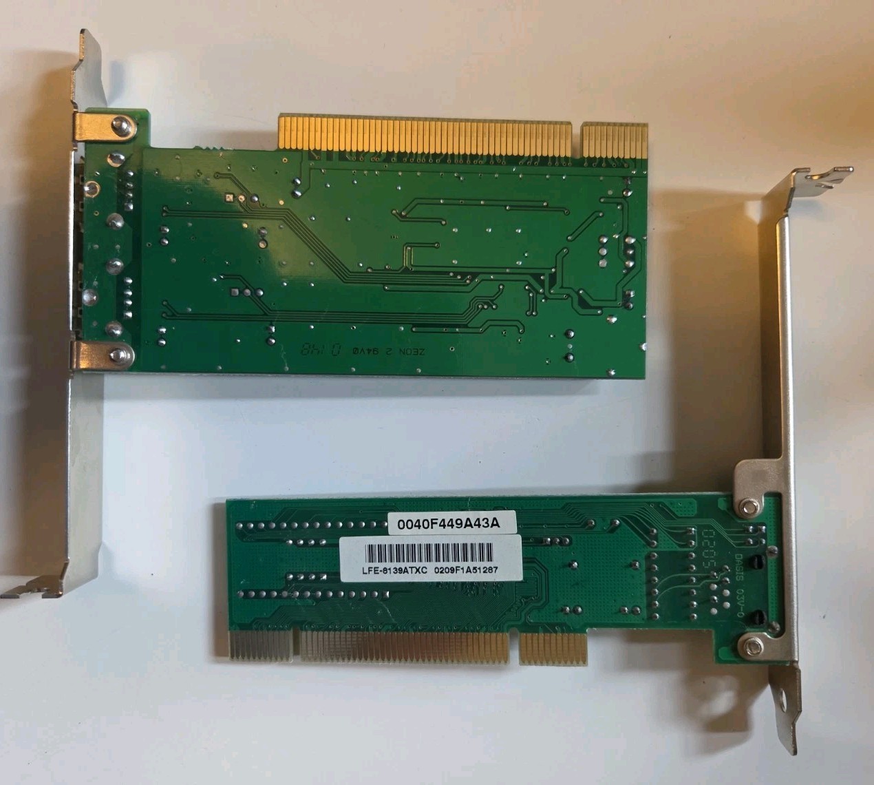 Lot Of 5 Vintage PC Cards – Cobra Sound, Network, Single Parallel PCI, Ethernet