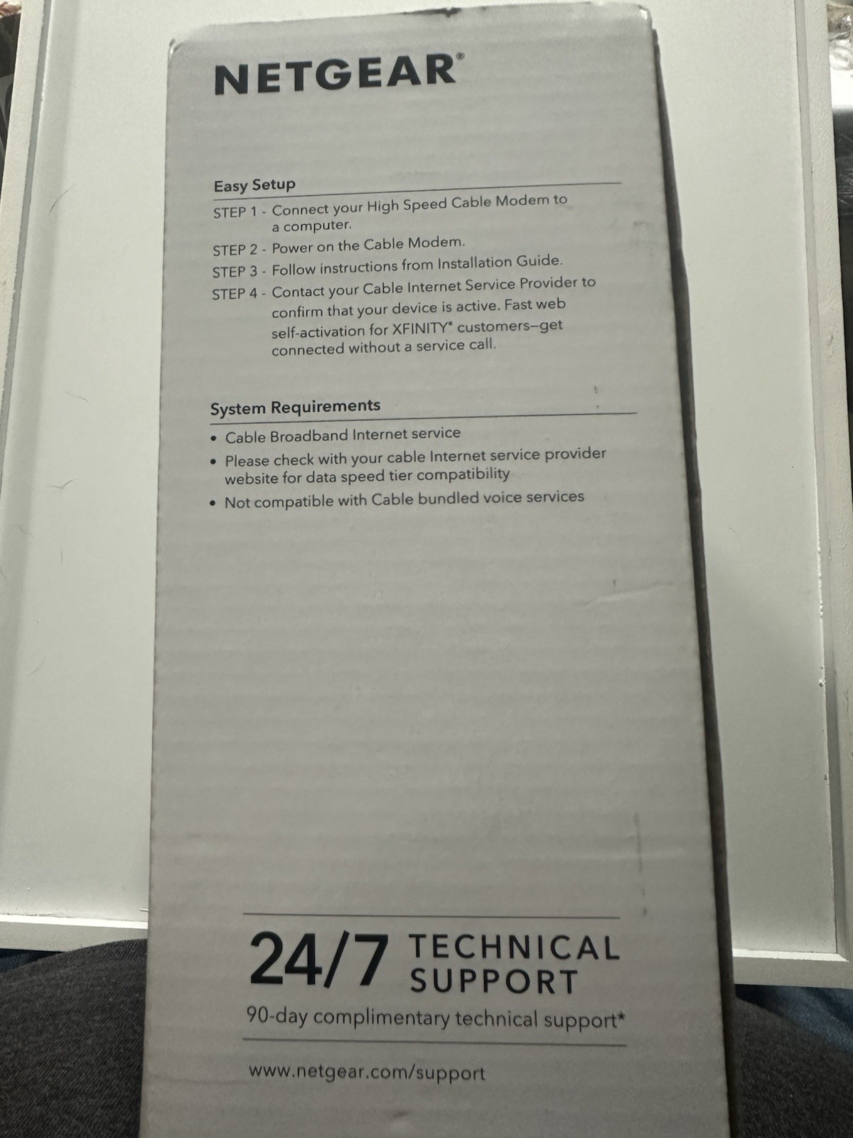 NETGEAR CM500 High-Speed Cable Modem In Working Condition