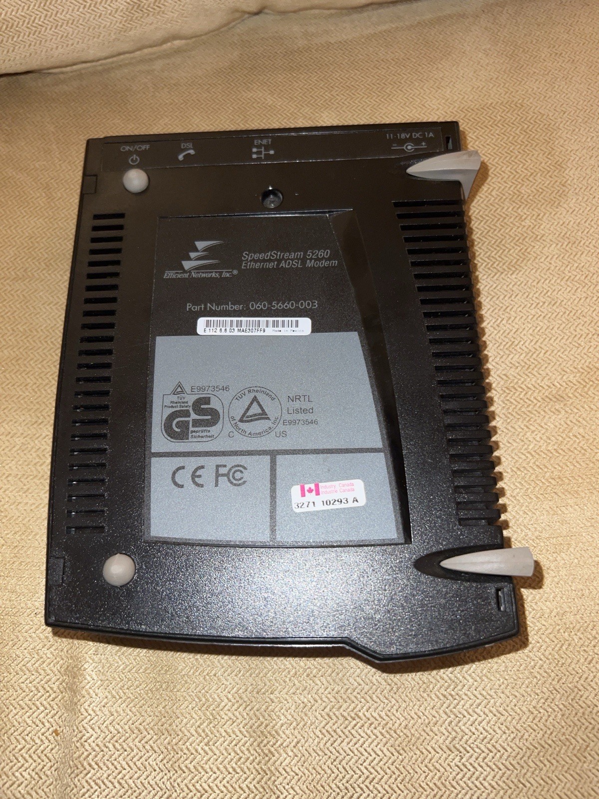Efficient Networks SpeedStream 5260 ADSL Ethernet Modem 8 Mbps – External DSL