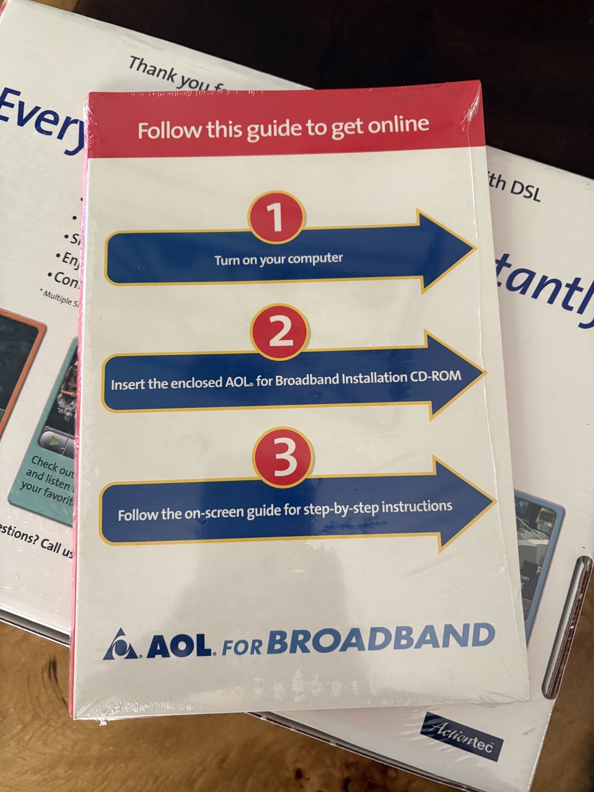 Vintage Rare AOL Broadband w/ DSL Quick Kit Modem 2002 Action-Tec NEW SEALED