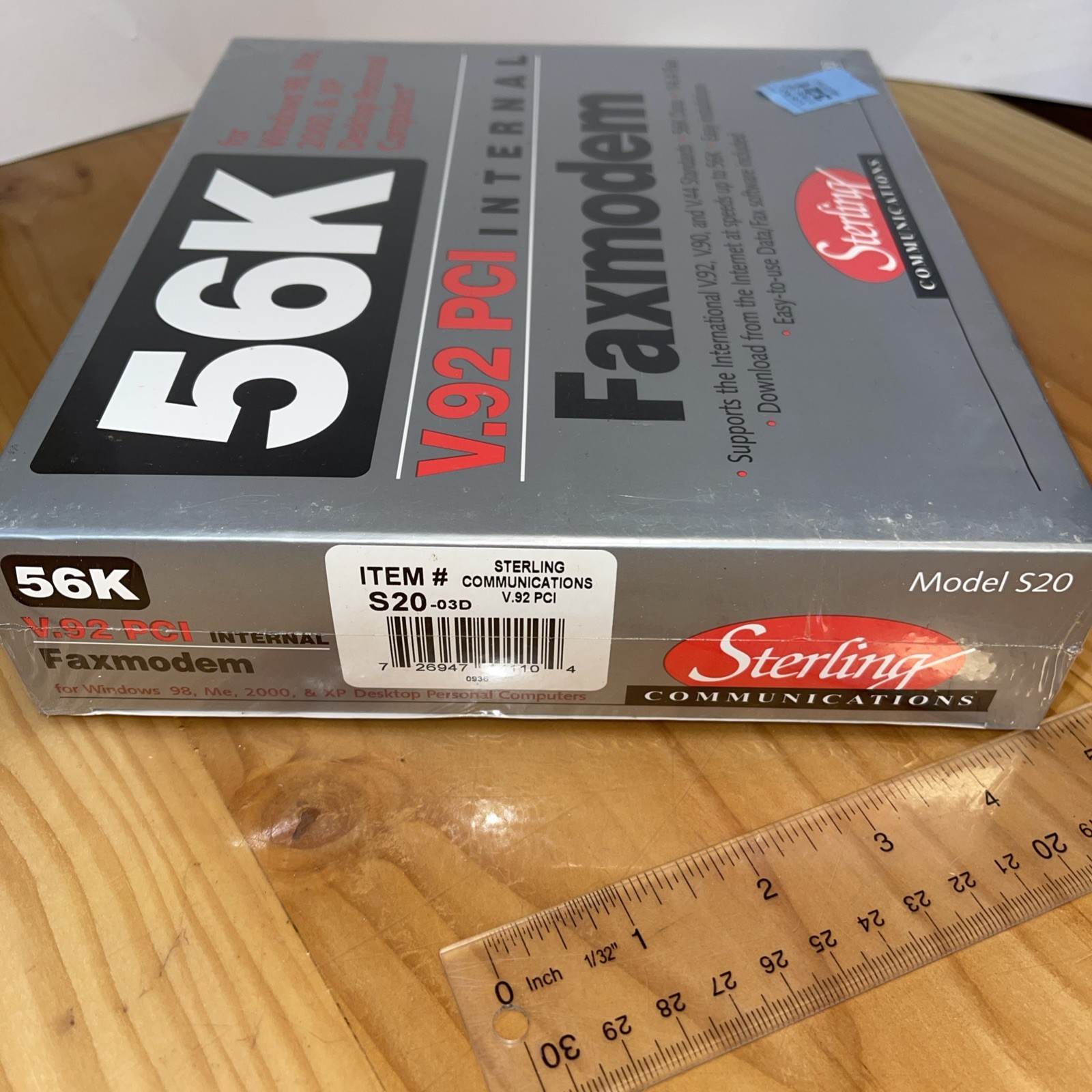 Vintage Sterling S20-03D Model S20 V.92 PCI Internal Faxmodem New Sealed 56K