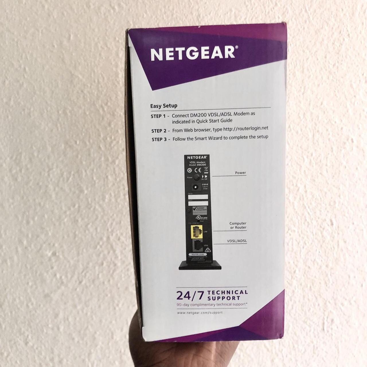 Netgear Broadband High Speed DSL Modem VDSL/ADSL DM200-100NAS NEW Open Box