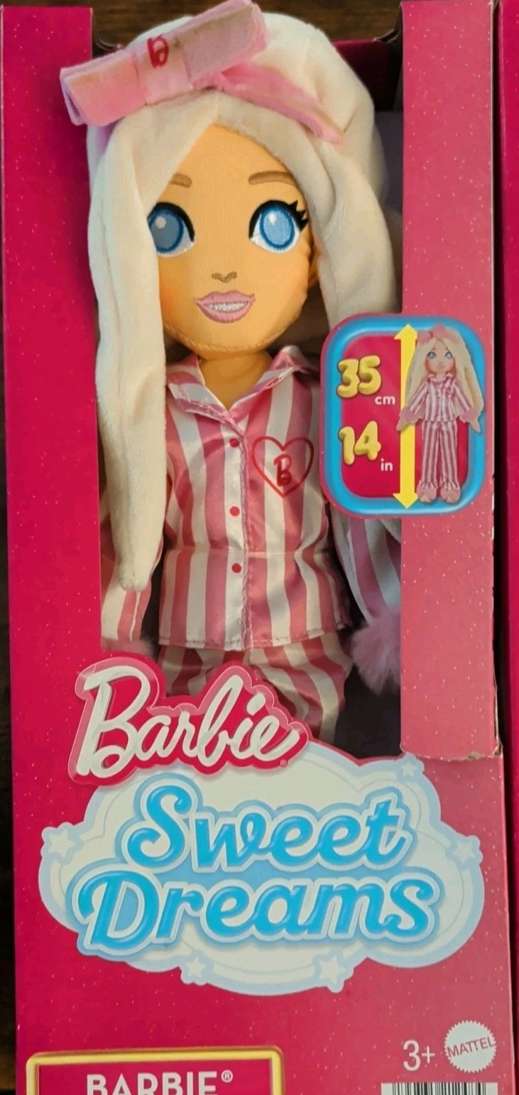 Barbie Sweet Dreams 13.5”Soft Plush Doll. 16.99 for each doll or OBO.