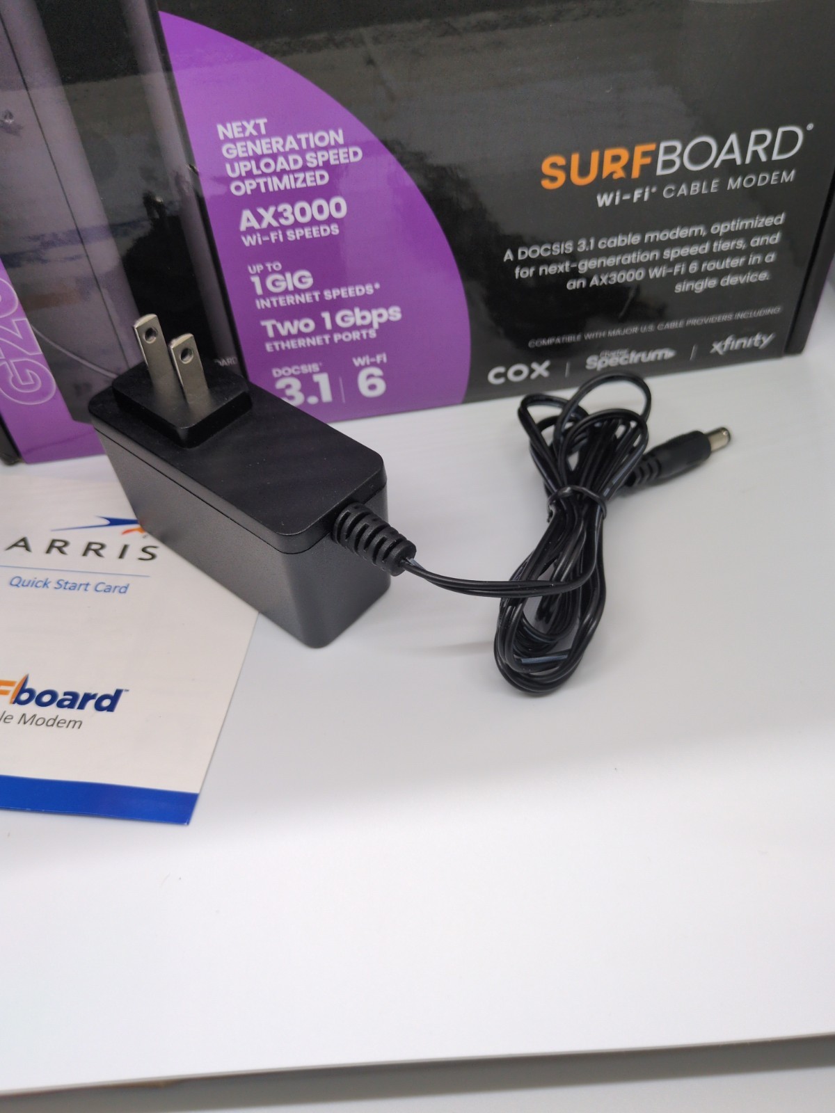 ARRIS SURFboard G20 DOCSIS 3.1 Cable Modem AX3000 ROUTER EX Condition works!