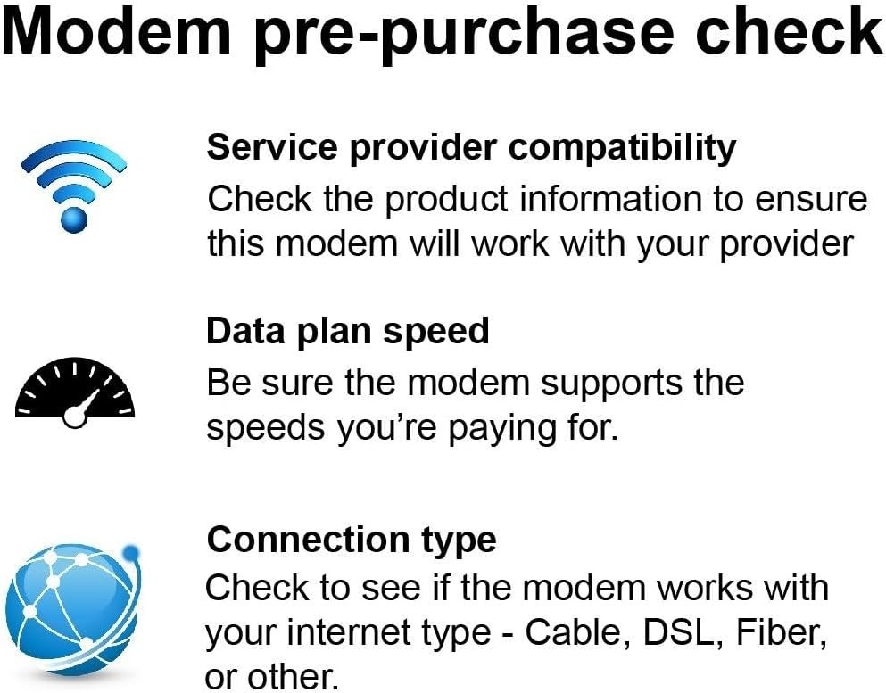 CM1000 Renewed DOCSIS 3.1 Modem – Ultra-Fast 1Gbps, Compatible with Major ISPs
