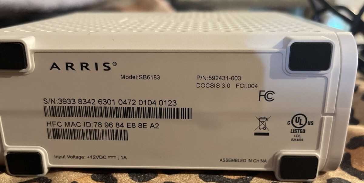 Arris SURFboard SB6183 DOCSIS 3.0 Cable Modem