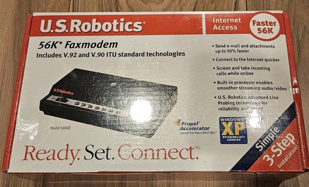 *NIB* US Robotics USR5686E 56k V.92 & V.90 ITU Standard tech Fax Modem – SEALED