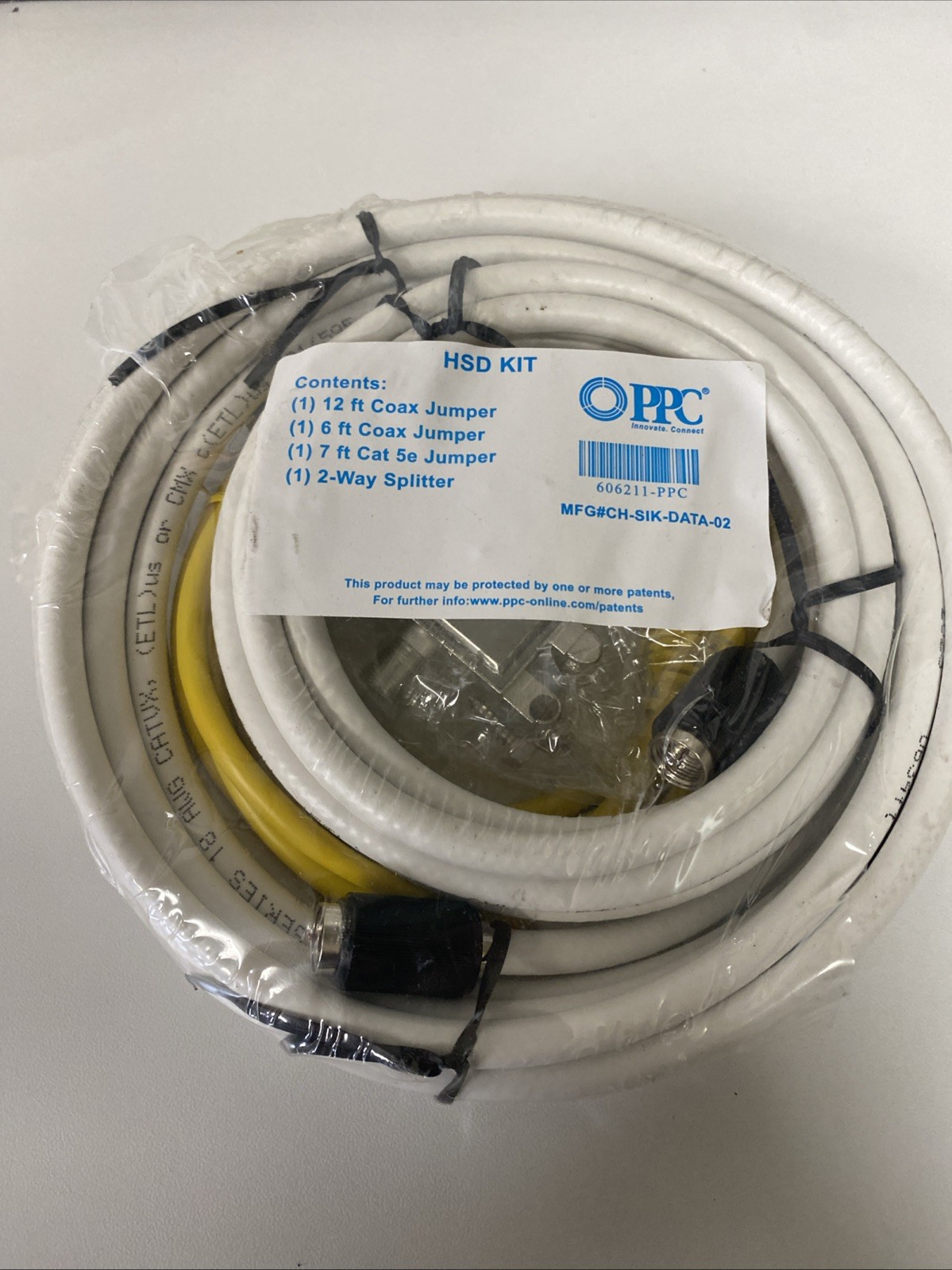 PPC HSD Kit 12ft Coax Jumper 606211-PPC