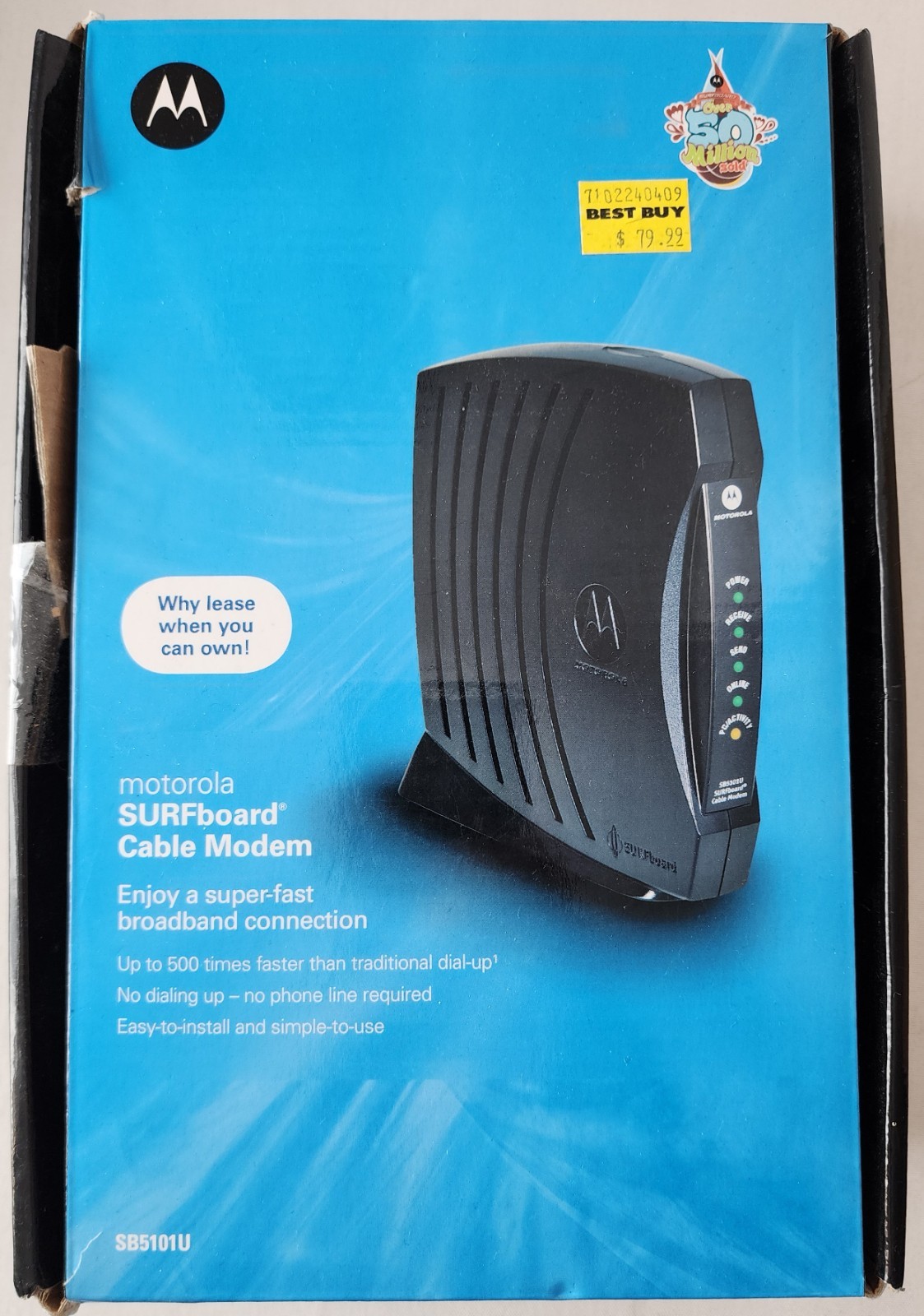 Motorola SURFboard SB5101U Cable Modem – Powers on but Otherwise Untested