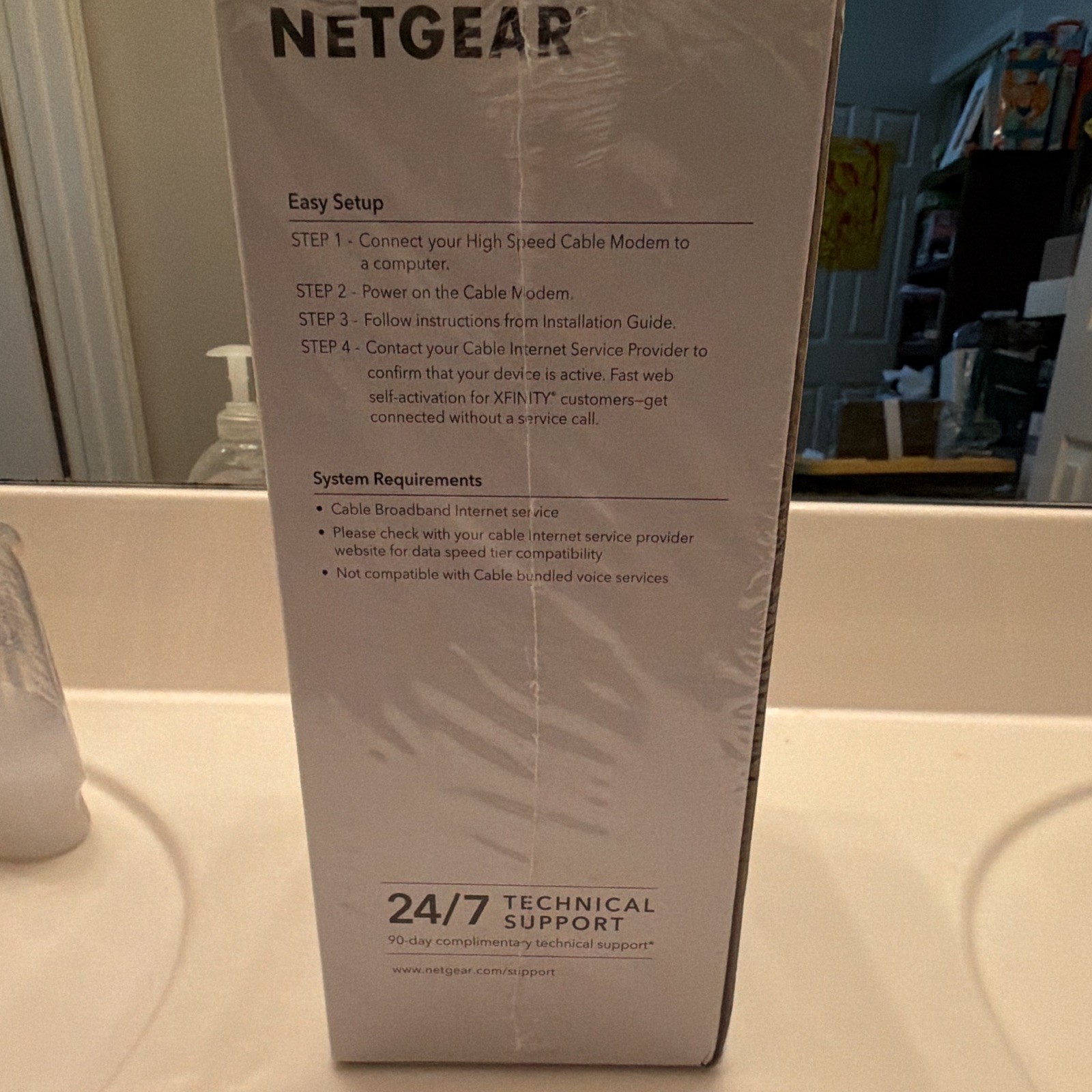 NETGEAR CM500 DOCSIS 3.0 Cable Modem 680 Mbps 1-Port Gigabit Ethernet XFINITY