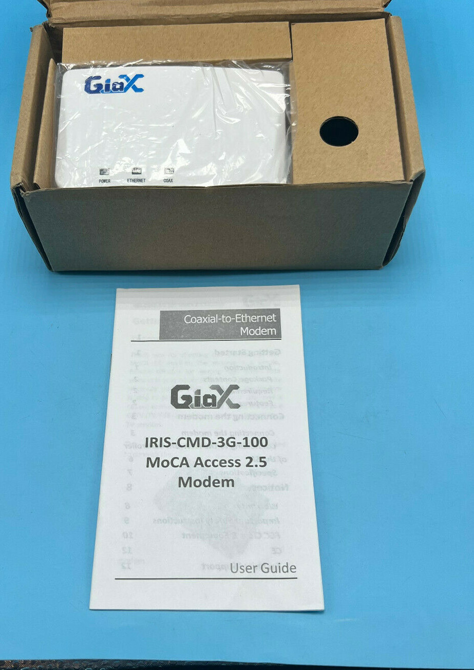 GIAX IRIS-CMD-3G-100 Coaxial-to-Ethernet Modem