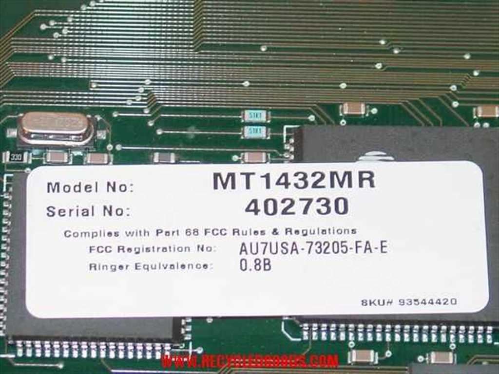 MultiTech Systems MT1432MR Triple Modem Module Board for MMM CC4800 Rack