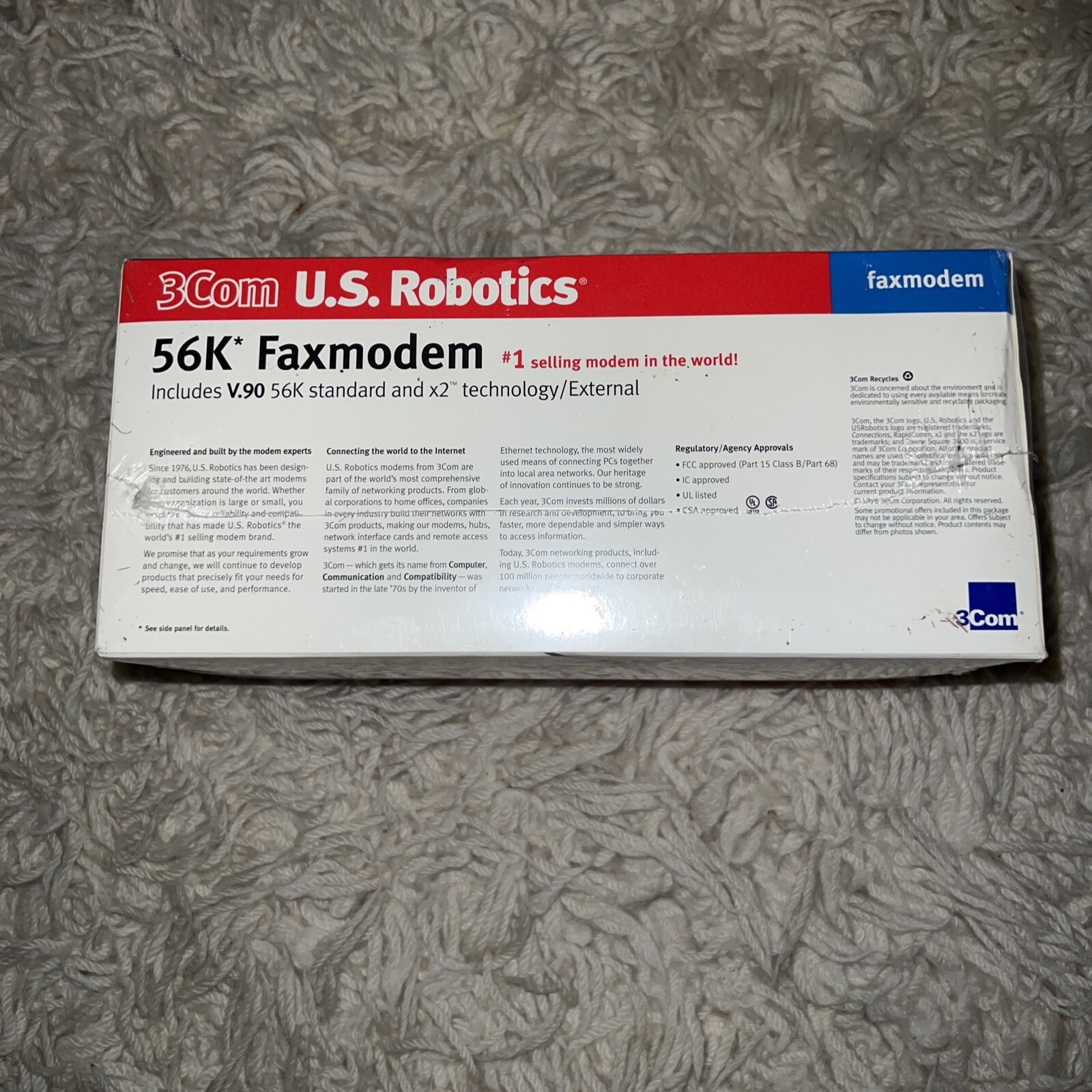 3COM U.S. Robotics 5686 56K X2 External Modem | Super Rare