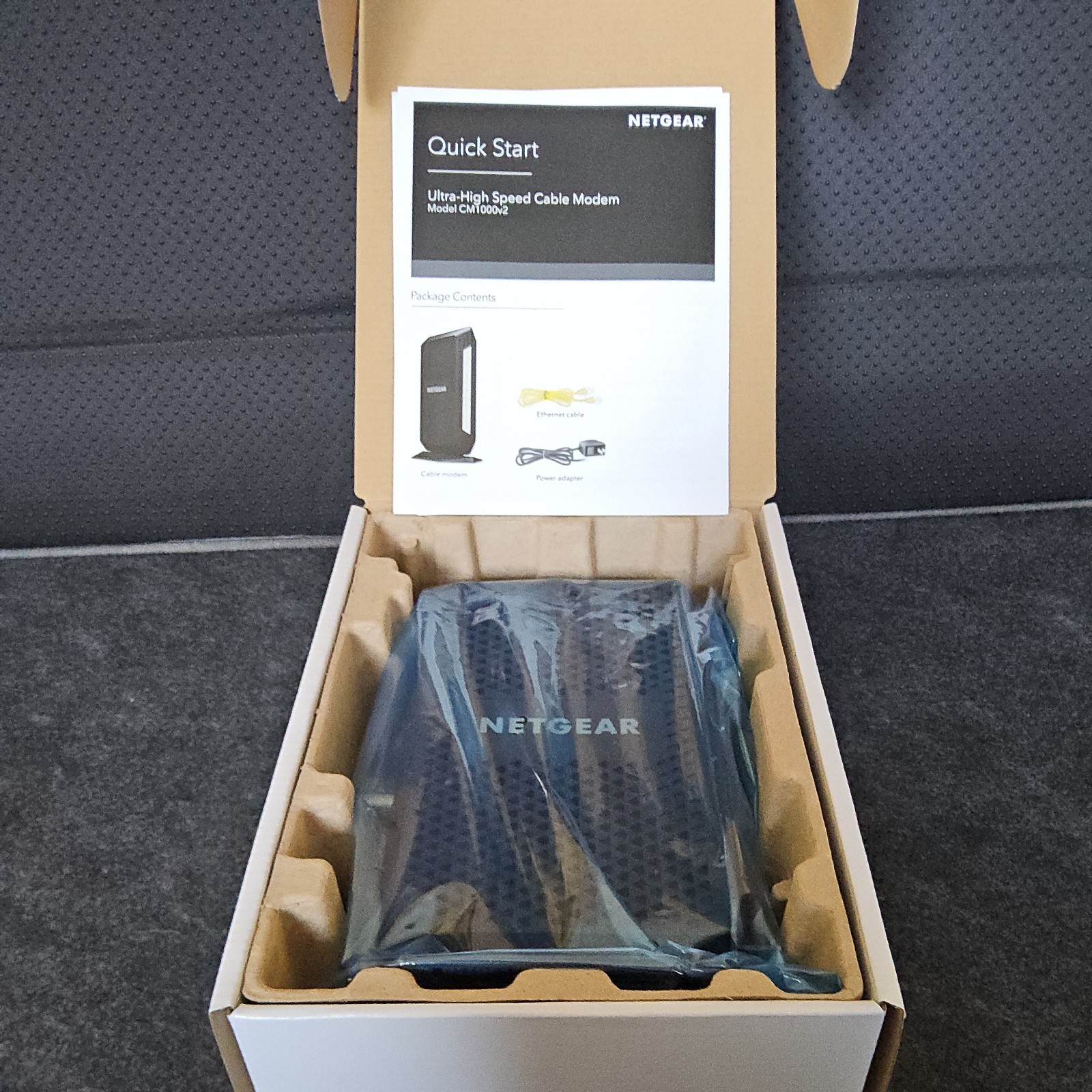 NETGEAR CM1000 Ultra-High Speed DOCSIS 3.1 Cable Modem Black Used