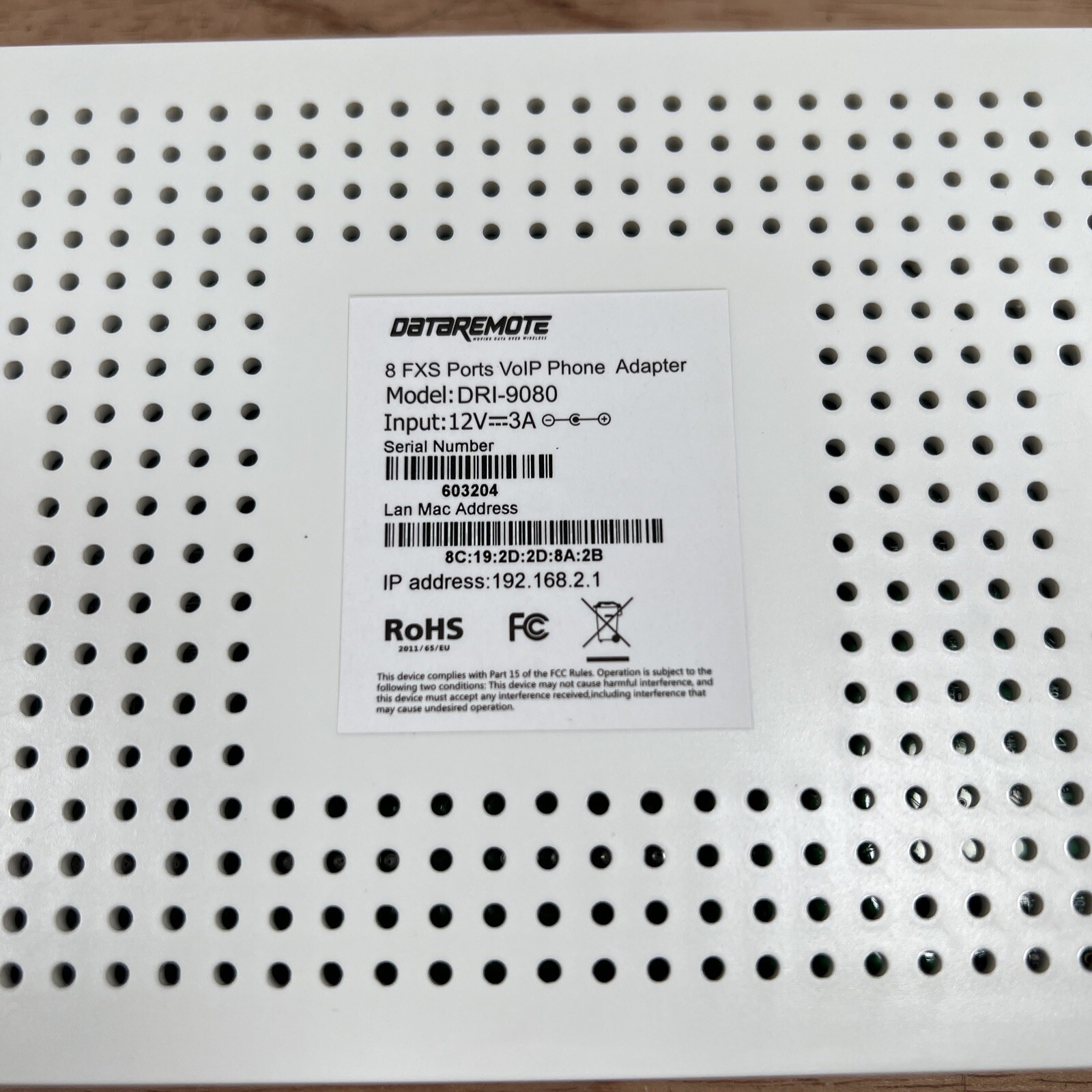 DATAREMOTE DRI-9080 8 FXS Ports VOIP Phone Adapter New in Box