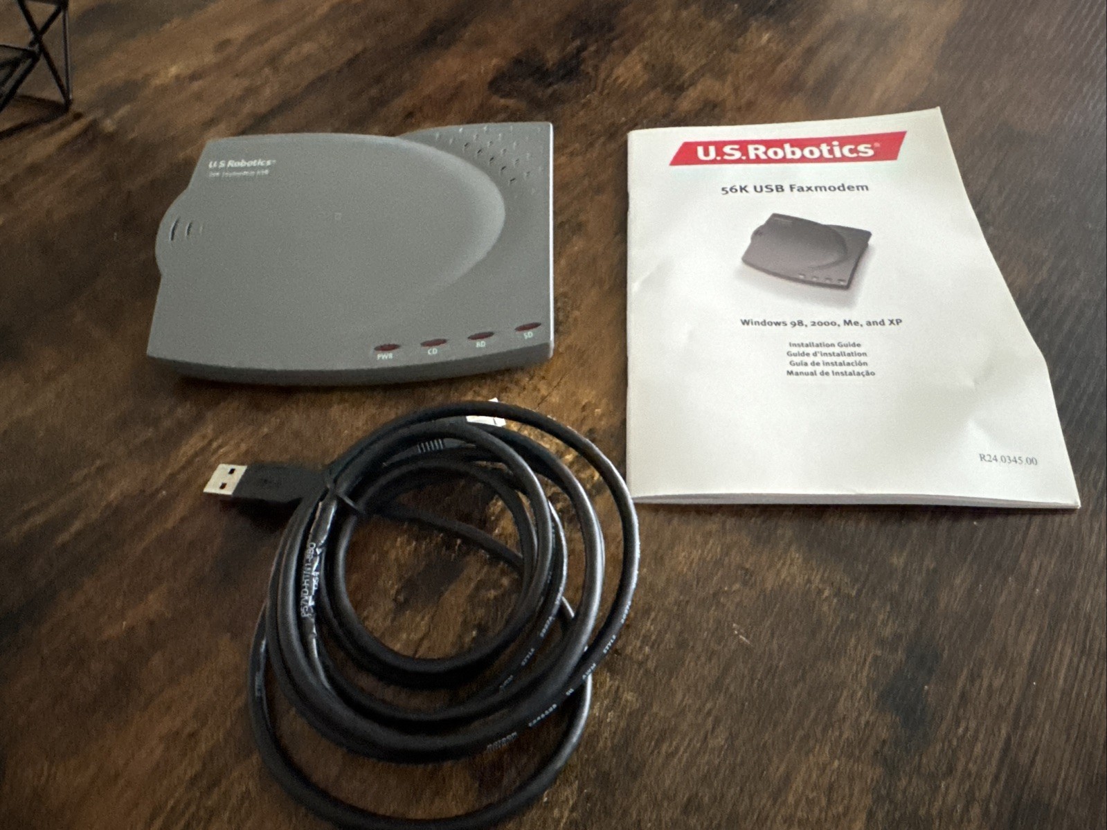 U.S. ROBOTICS 56K USB Faxmodem 5633 USR5633 USR135633 v.90 v.92 56K MODEM FAX