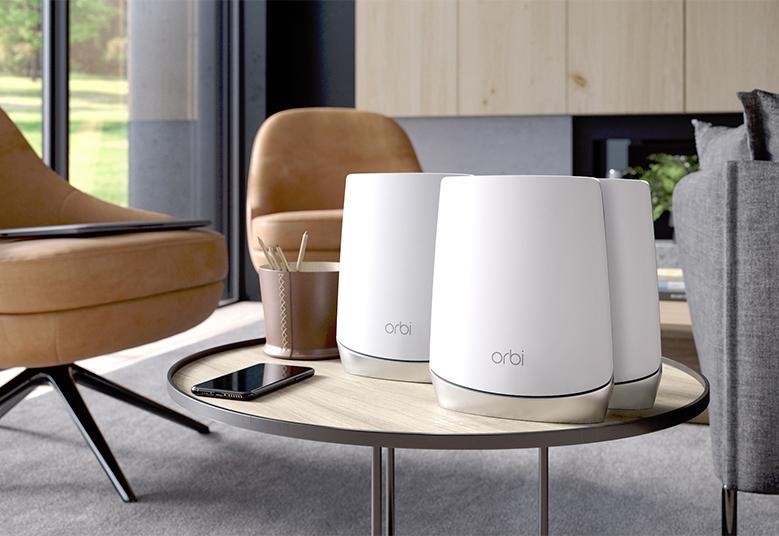 Orbi Tri-Band WIFI 6 Mesh System, 4.2Gbps, Router + 2 Satellites