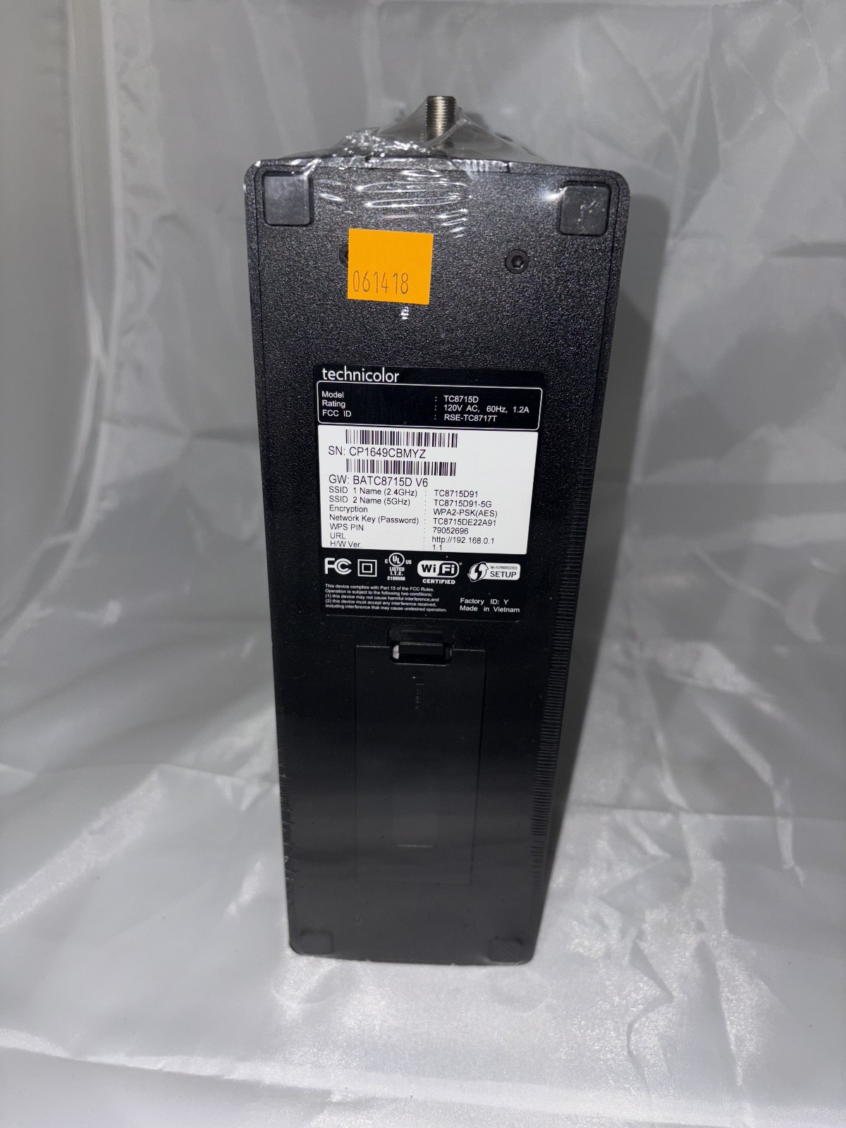 New Technicolor TC8715D Wireless DOCSIS 3.0 Cable Modem Router Sealed USA
