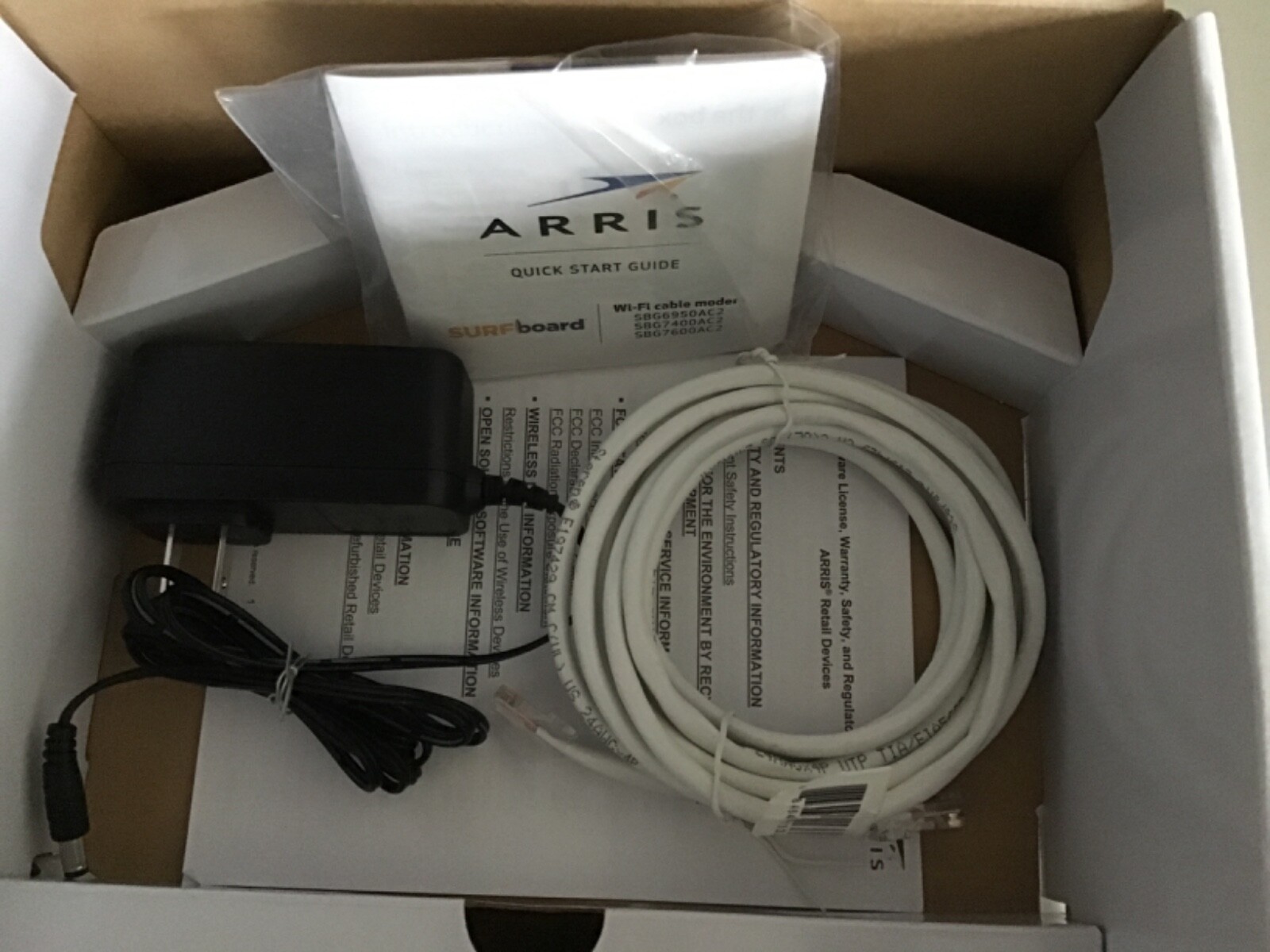Arris Surfboard SBG7600AC2 DOCSIS 3.0 Cable Modem & AC2350 Dual-Band Wi-Fi