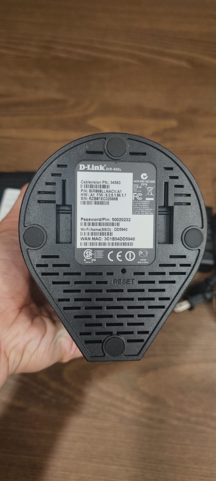 Arris TM822 Cable Modem and D-Link Wifi Router DIR-868L Optimum