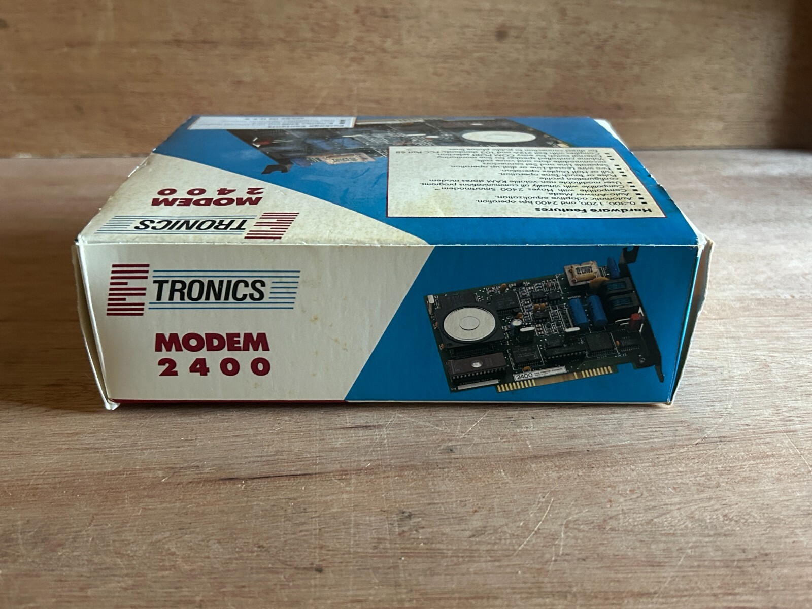Etronics 2400 Internal Modem Half Card New Open Box USA Vintage Obsolete
