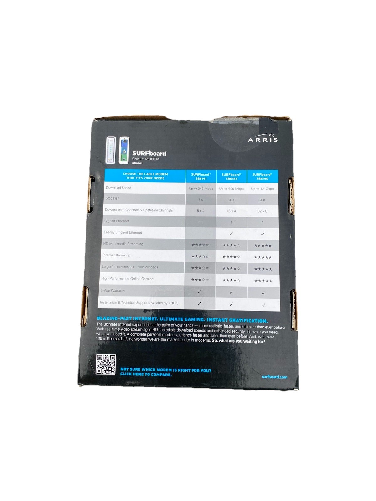 NEW OPEN BOX ARRIS SURFboard SB6141 Docsis 3.0 Cable Modem