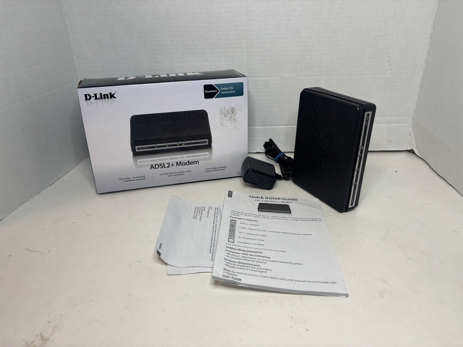 D-Link ADSL2+ Modem Broadband DSL – Tested Working