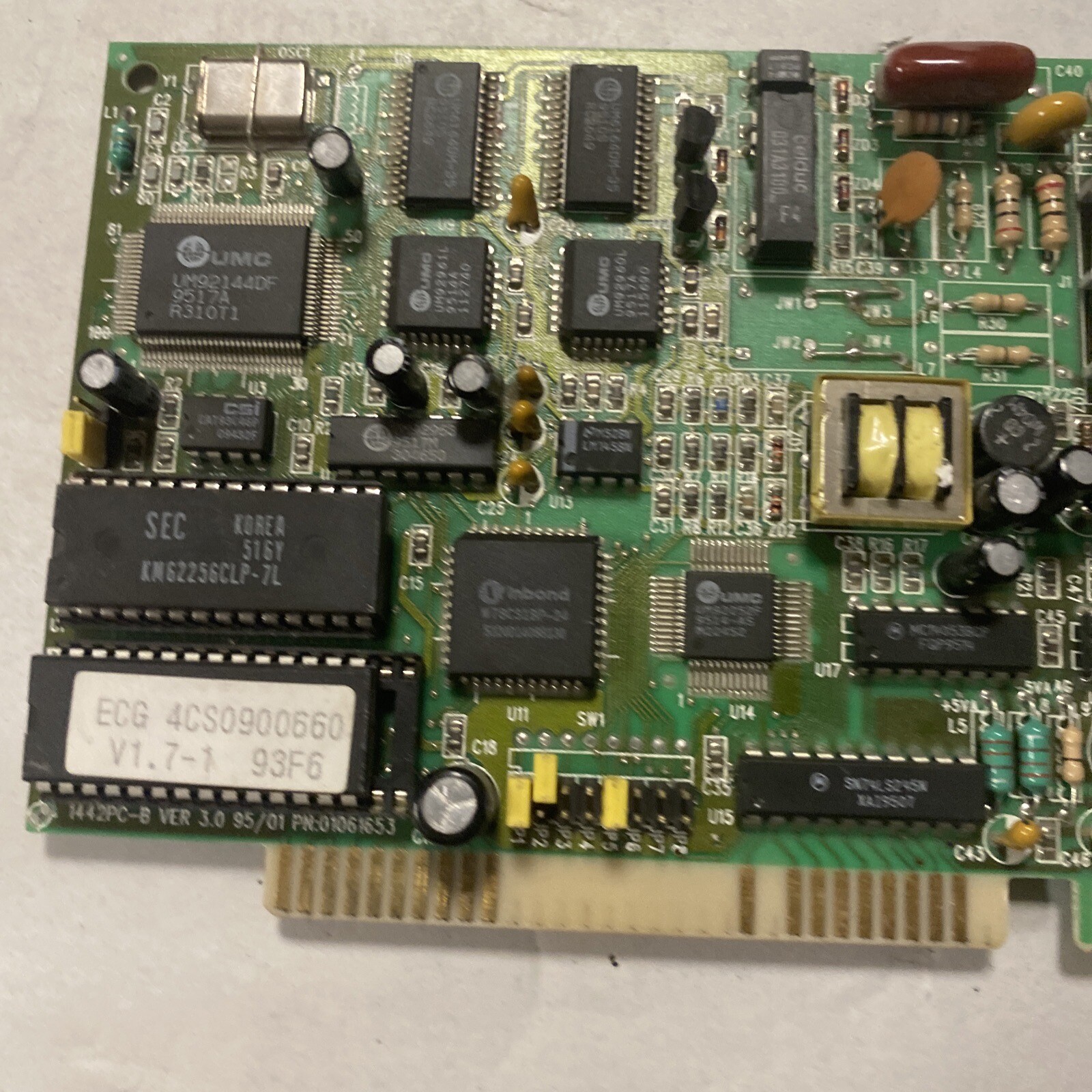 MODEM ISA H5501114598 B.5 Model # 1442pc-b