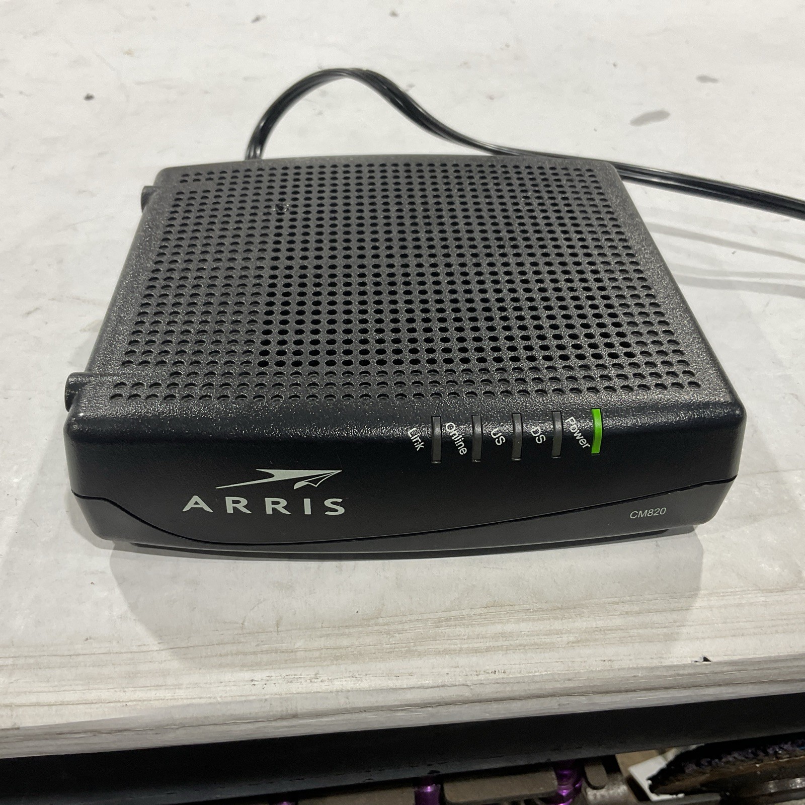 ARRIS Model: CM820A TC00DLD820 CM820A/NA DOCSIS 3.0 Cable Modem w/ Power Cord