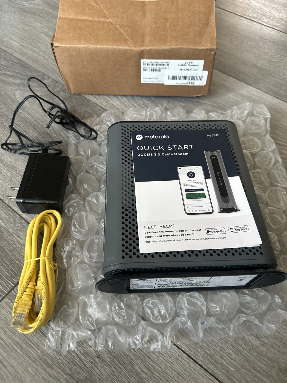 Motorola DOCSIS 3.0 Cable 24×8 Modem MB7621