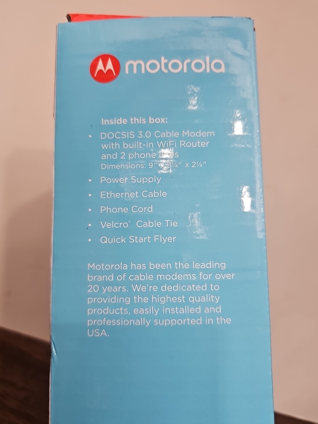 Motorola MT7711 24X8 Cable Modem and AC1900 Dual Band Wi-Fi Gigabit Router 2…