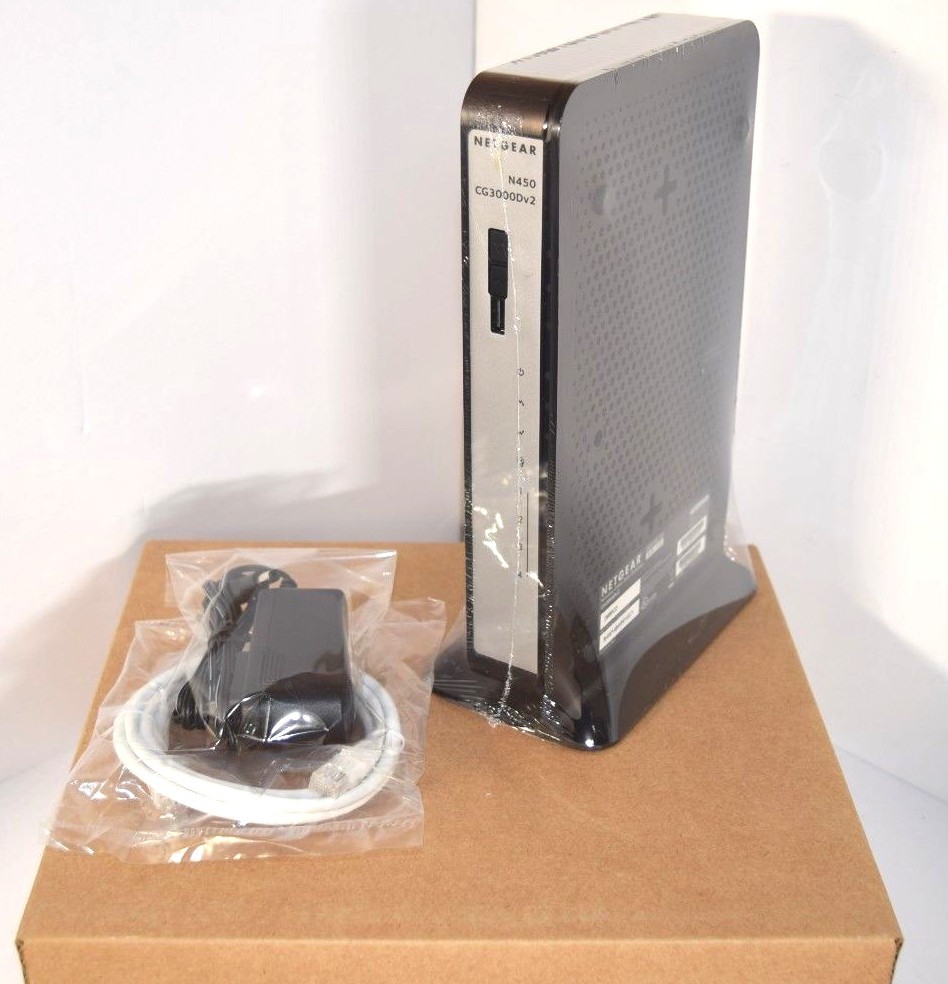 SEALED Netgear CG3000Dv2 N450 Docsis 3.0 Cable Modem Wireless Router Comcast Cox