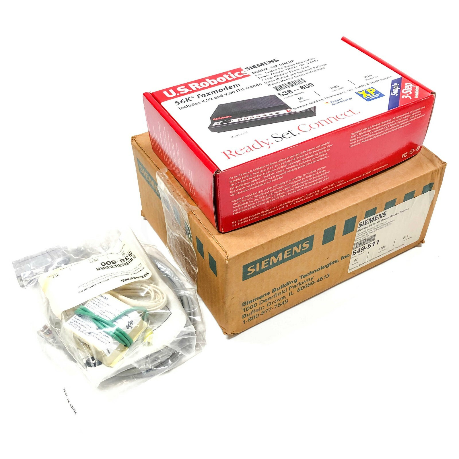 Siemens 549-511 Dialup Smoke Control Modem Kit, RJ-45, 56K