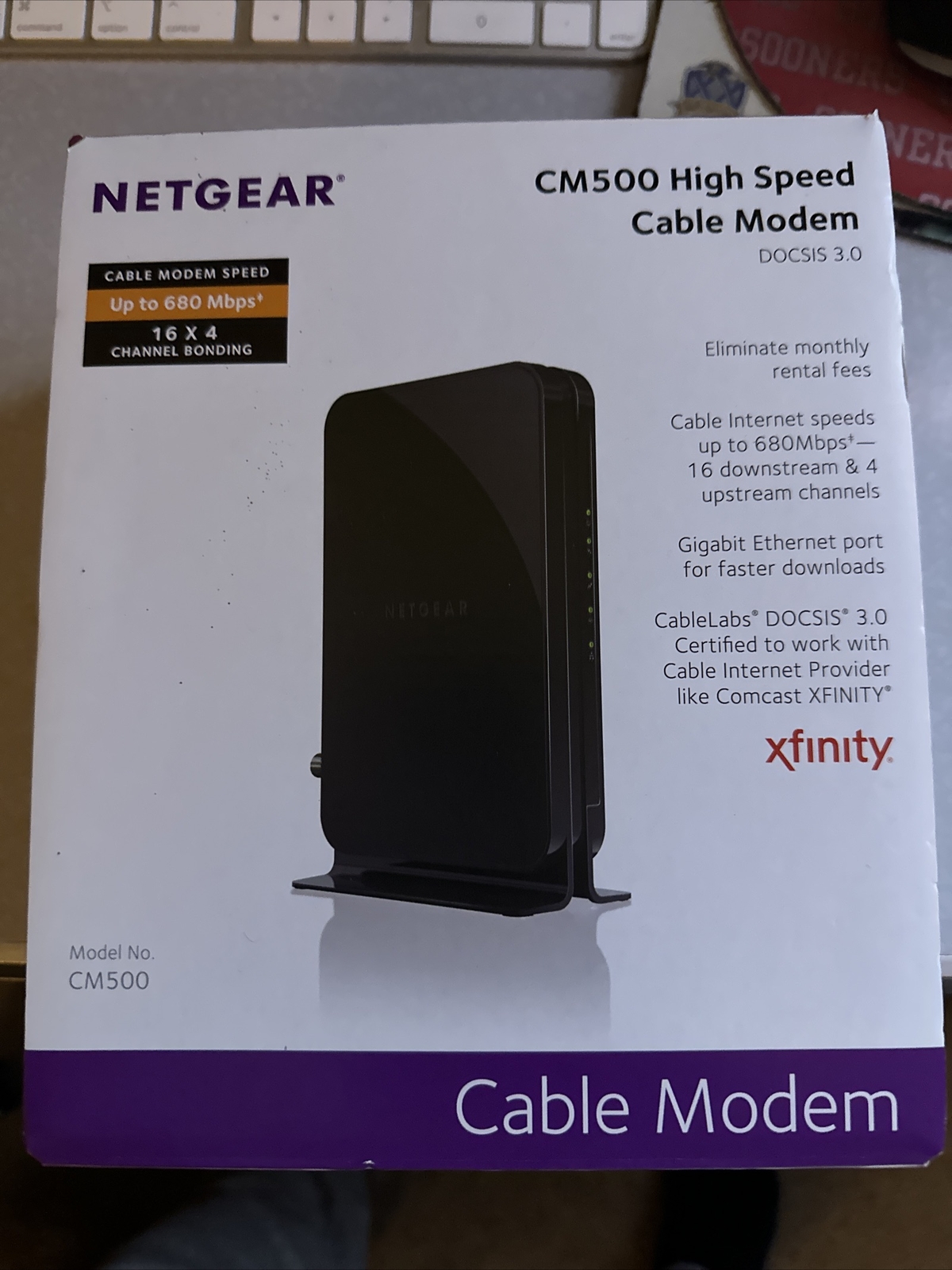 NETGEAR CM500V Cable Modem for Internet & Voice