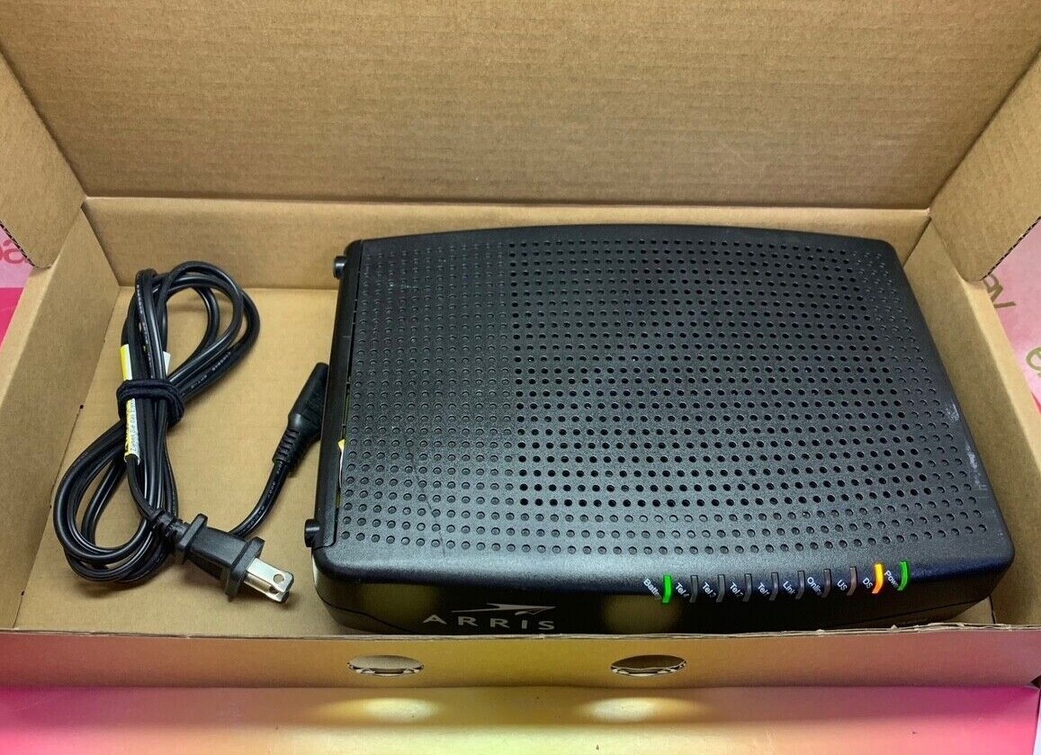 🔥 ARRIS Touchstone TM804 G/CT, P/N:TM04DHD804 Telephony Cable Modem D3.0