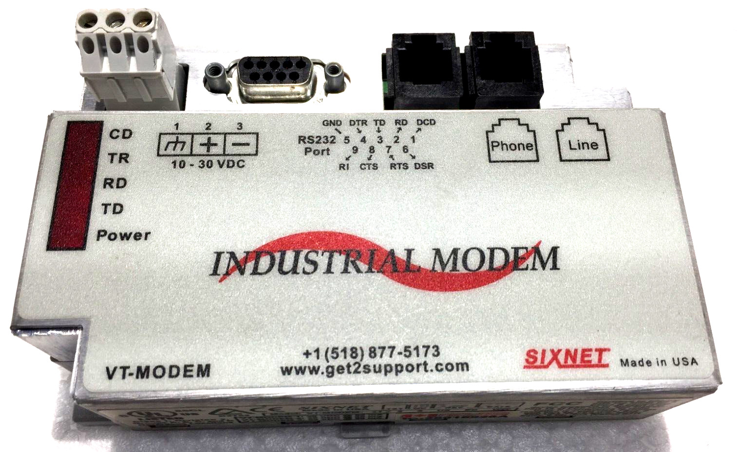 NEW SIXNET VT-MODEM -1 INDUSTRIAL MODEM HAZ LOCATIONS CLASS-1 DIV2 GRPS ABCD