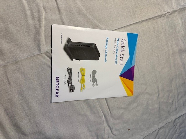 NETGEAR CM500V Cable Modem for Internet & Voice 680 Mbps