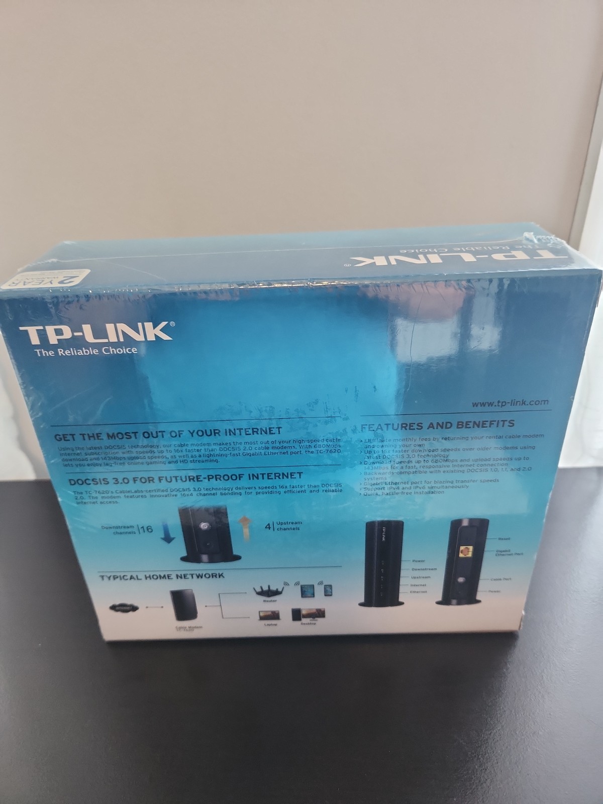 TP-LINK TC-7620 680Mbps High Speed Cable Modem – Brand New Sealed