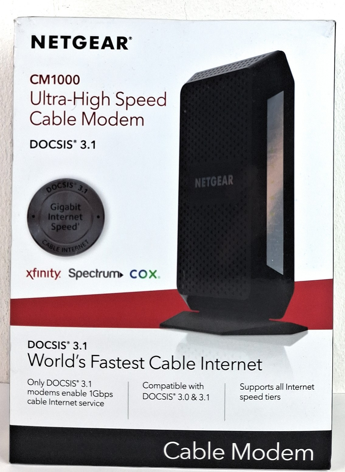 NETGEAR CM1000 DOCSIS 1000Mbps Cable Modem (CM1000-1AZNAS)