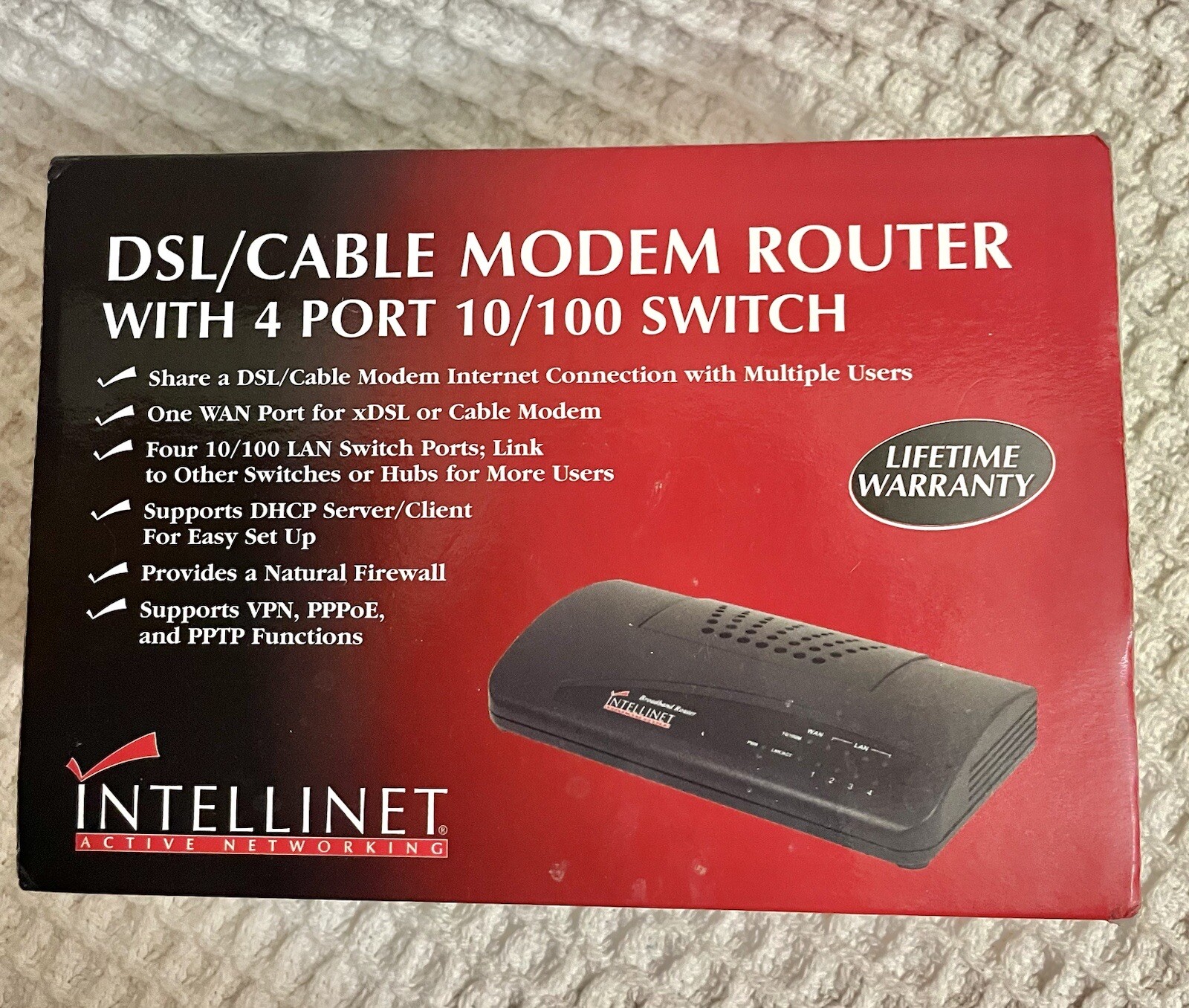 DSL/Cable MODEM ROUTER with 4 Port 10/100 Switch Intellinet