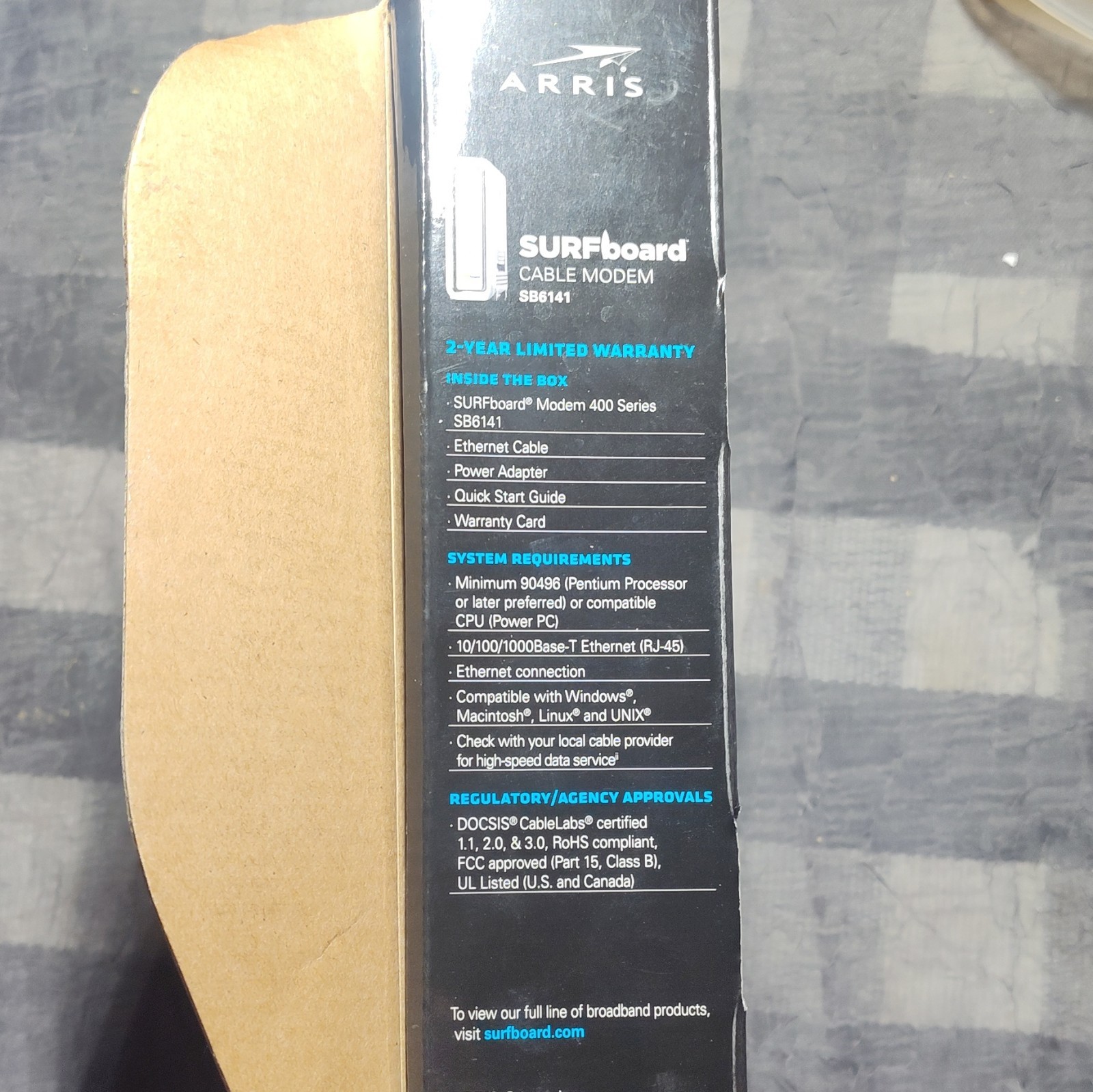 Motorola ARRIS SURFboard SB6141 3.0 Cable Modem 400 Series –