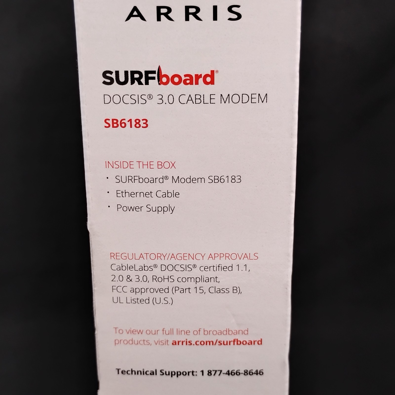 ARRIS SURFboard SB6183 DOCSIS 3.0 Cable Modem Sealed 16×4 Gigabit Xfinity Cox