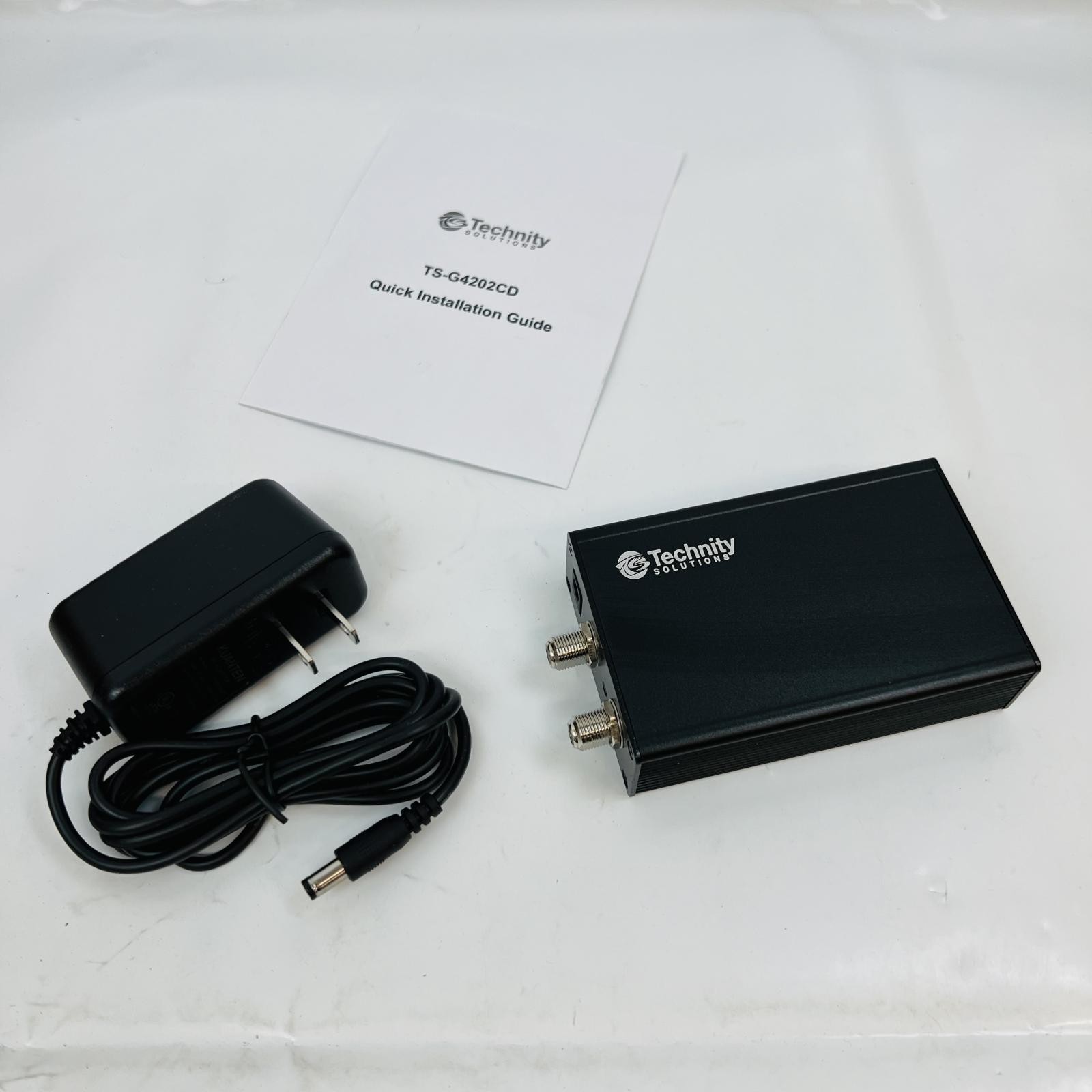 (Lot of 2) Technity Solutions TS-G4202CD Gigawire Coax Modem 12v/1a Dc