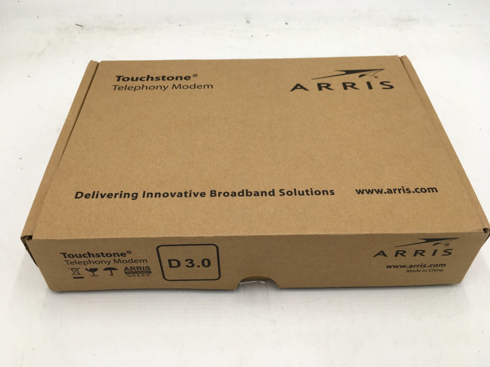 New Arris TM822G Touchstone Telephony Modem D 3.0 TM822G/NA-8 790635 battery p/s